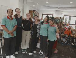 Farrewel Party ,melepas 2  sukarelawan asal Belanda yang telah menyelesaikan tugas dan studynya di YPK BALI.