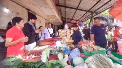 Stabilkan Harga Bapokting, Satgas Saber Pangan Polda Bali Sidak di Pasar Kreneng Denpasar