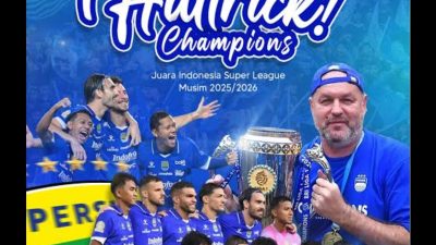 Cetak Sejarah, PERSIB Hattrick Juara! Bobotoh pesta sambut tim kesayangannya juara ke 3 kali