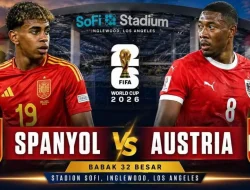 Matador Spanyol dengan permainan tiki Taka cepat, taklukkan Austria dengan 3-0 dan berhak lolos 16 besar World cup 2026.