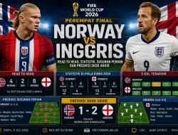 Inggris maju ke Semifinal setelah menundukkan debutan Norwegia dengan skor 2-1 (1-1) lewat perpanjangan waktu