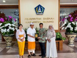 Bupati Wayan Adi Arnawa menerima kunjungan kerja dan study tiru rombongan Pemkab Bandung, Provinsi Jawa Barat di Ruang Tamu Bupati, Pusat Pemerintahan (Puspem) Badung,