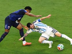 Argentina lolos susah payah 3-2 atas Tanjung Verde