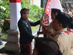 Wawali Arya Negara Lepas Kontingen Kwarcab Denpasar Menuju Jambore Nasional XII Tahun 2026 Jaga Nama Baik Denpasar 