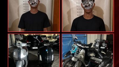 Nekat Rampas Motor Vespa Berkedok Debt Collector Dua Pelaku Di Bekuk Resmob Polda Bali