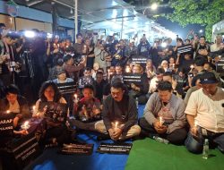 Puluhan Jurnalis di Bali Doa Bersama untuk 5 Wartawan Hilang kontak di Perairan Anak Krakatau