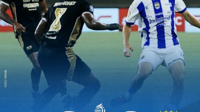 Persib Bandung comeback Setelah tertinggal 0-2 dibabak1 dan dibalas 2-2 dibabak 2 dengan gol cepat’ lawan Dewa United